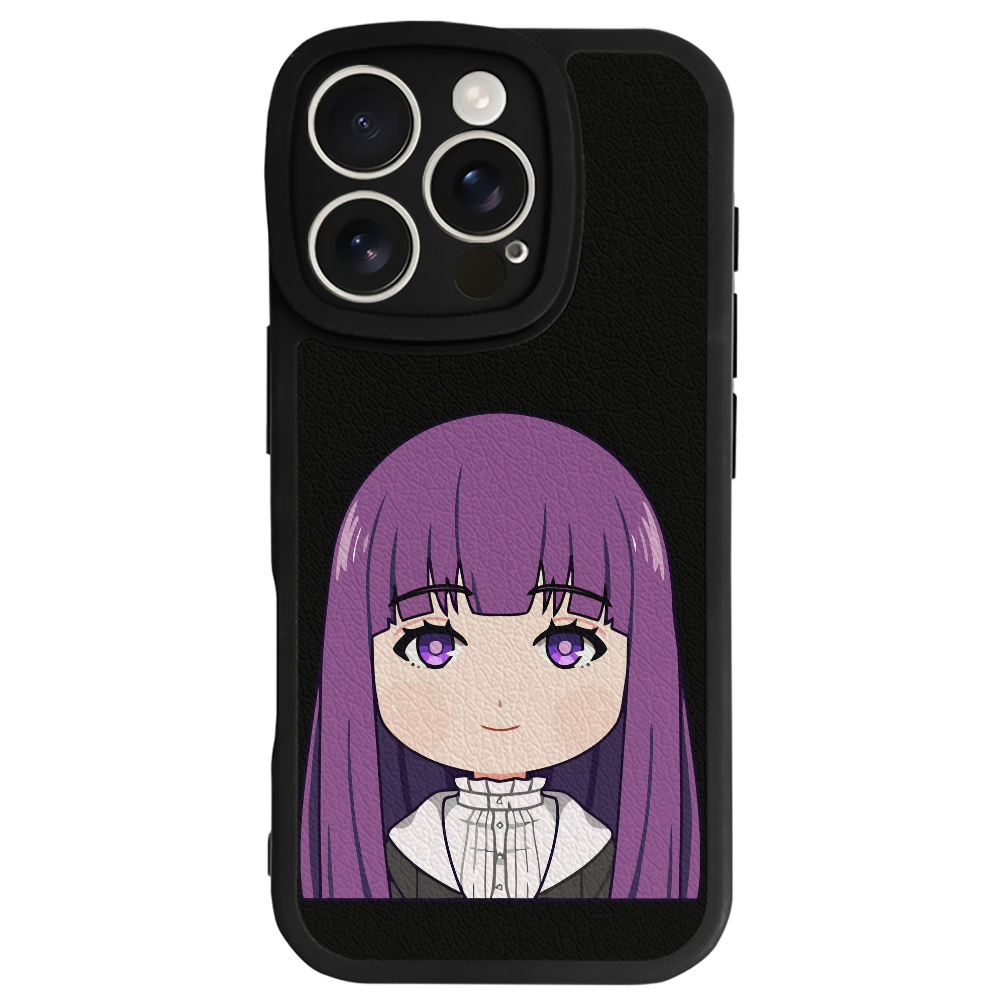 （画像用） 葬送のフリーレン Frieren 【iPhone 16シリーズ対応】シリコンスマホケース（レザー調） 材質：シリコン